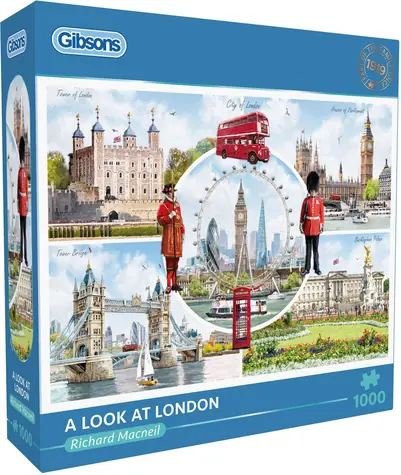GIBSONS Puzzle Pohled na Londýn / 1000 dílků