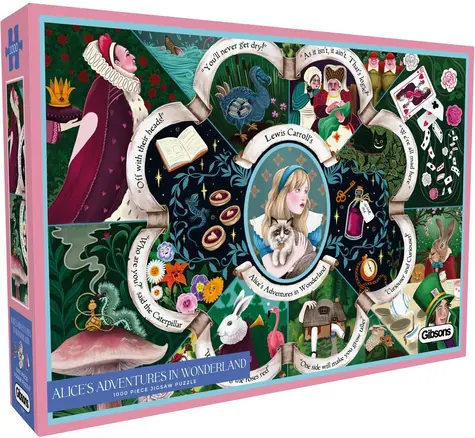GIBSONS Puzzle Alenka v říši divů / 1000 dílků