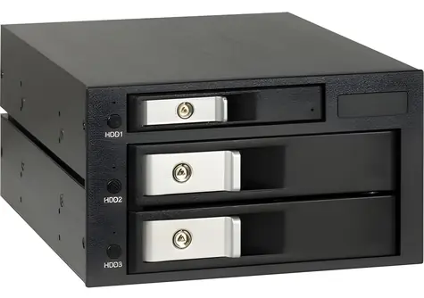 Inter-Tech IPC ST-3525 / Vyměnitelný rámeček / 3,5" a 2,5" HDD/SSD / Do 5,25" pozice / Hotswap