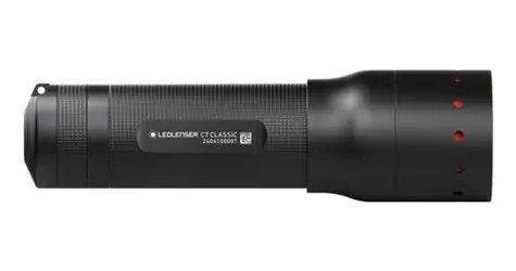 LEDLENSER C7 Classic ruční svítilna černá / 450/250 lm / 300 m / IP54 / 4x AAA