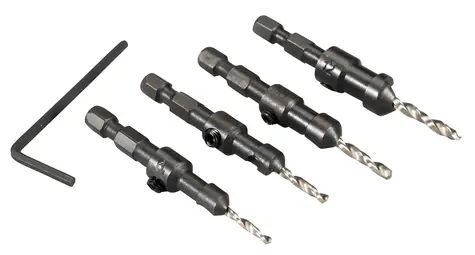Makita Sada vrtáků do dřeva se záhlubníkem / Sada vrtáků / 4 ks / 2,4-3,6 mm