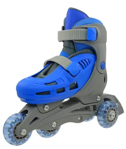 Rulyt Triskate Basic šedo-modrá / Dětské kolečkové brusle / vel. S (31-34) / 4 kolečka / nastavitelné