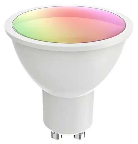 WOOX R9076 / Chytrá žárovka / GU10 / RGB+CCT / Wi-Fi / 400lm / 5,5W