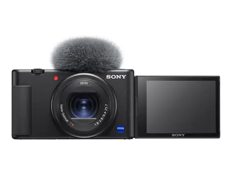 Sony ZV-1 / Kompaktní fotoaparát pro vlogování / Vyklopný LCD displej / Směrový mikrofon