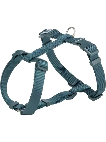 Trixie H-Postroj PREMIUM petrolejová / Postroj pro psy / S-M / 42-60 cm / 15 mm