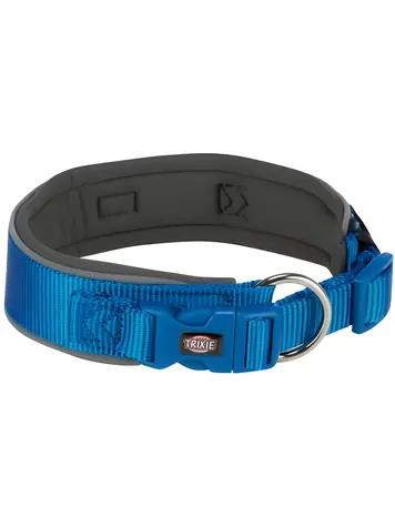 TRIXIE Obojek Premium extra široký královská modrá/grafit / XS-S / 27-35 cm / 25 mm