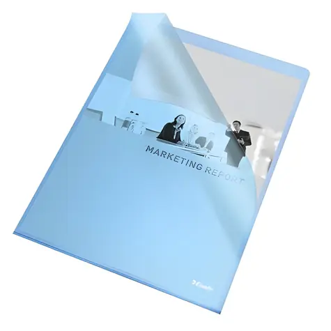 Esselte Standard modrá / Desky / typ L / A4 / PP fólie 115 mic / sáček 25 ks