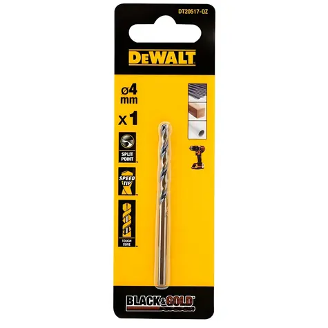 DEWALT Vrták do kovu / Průměr 4 mm / Délka 75 mm / HSS