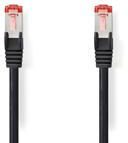 Nedis CAT6 S/FTP 0.25m černá / Patch kabel / RJ45-RJ45 / LSZH