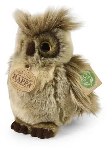 RAPPA Plyšový výr virginský 18 cm / ECO-FRIENDLY / od 0 měsíců