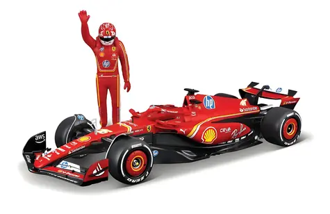 BBURAGO Model Ferrari SF-24 (2024) #16 Charles Leclerc / 1:24 / s figurkou jezdce / od 14 let