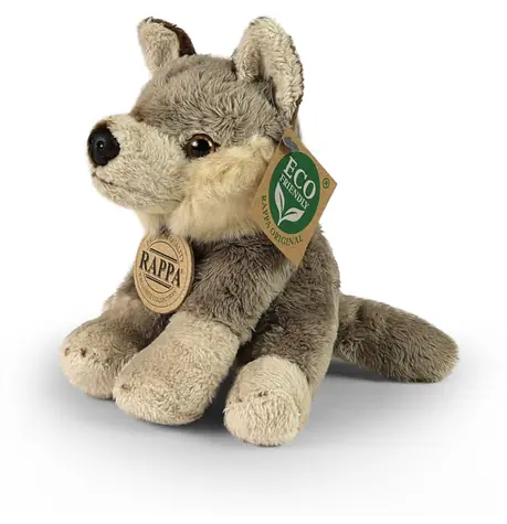 RAPPA Plyšový vlk 13 cm / ECO-FRIENDLY / od 0 měsíců