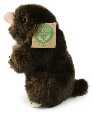 RAPPA Plyšový krtek 15 cm / ECO-FRIENDLY / od 0 měsíců