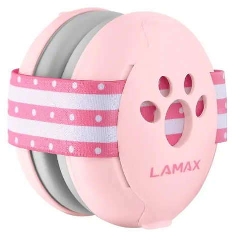 LAMAX BabyMuffs1 růžová / Chrániče sluchu pro děti