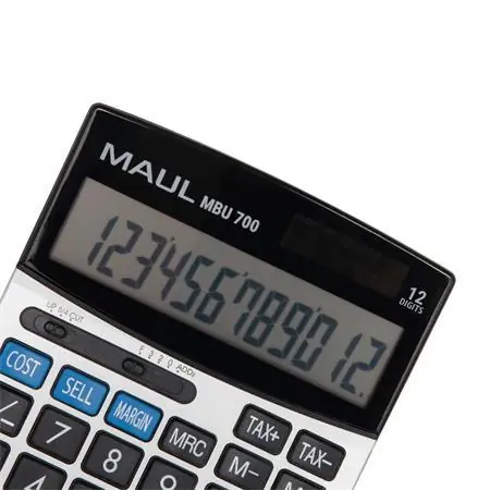 Maul MBU 700 černá / Stolní kalkulačka / 12místná