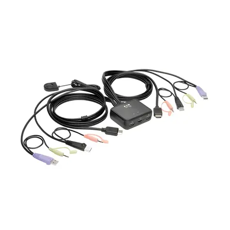 Eaton 2-Port USB HDMI KVM se zvukem / Kabelový přepínač / 2x PC / Audio / 1,2 m kabely