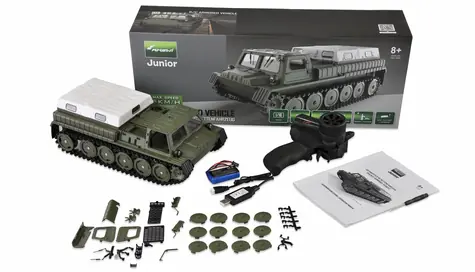 AMEWI RC pancéř GAZ-T1 olivově zelená/bílá / 1:16 / RTR / věk: 8+ / 2.4GHz / 500mAh Li-Ion