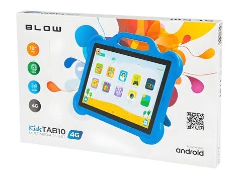 Blow KidsTAB10 modrý + pouzdro / Tablet / 10,1" HD / 4G LTE / 4GB / 64GB / Android 12