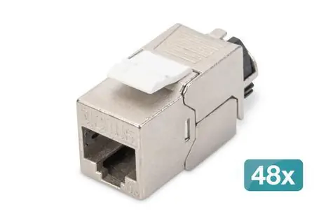 Digitus DN-93617-48 / Keystone Jack / Cat6a / stíněný / 48 ks / LSA