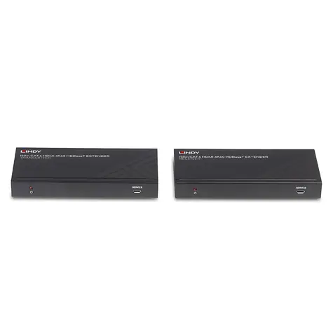 Lindy 38217 černá / HDMI extender / Cat.6 / 150 m / 4K 60Hz / HDCP 2.2 / IR & RS-232