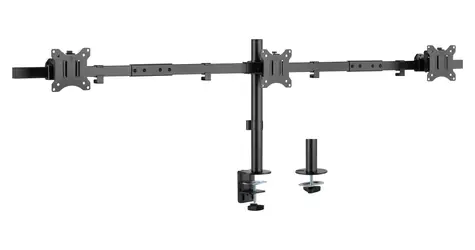 Equip stolní držák na 3 monitory černá / Držák na 3 monitory / 17-32" / VESA 75/100 / 7 kg/monitor