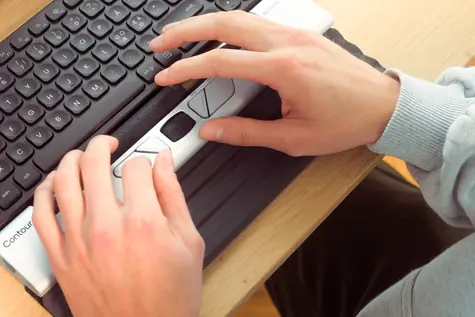Contour RollerMouse Go WL / Bezdrátová myš s ergonomickou podložkou / 4000 DPI / 5 tlačítek / Bluetooth 5.1