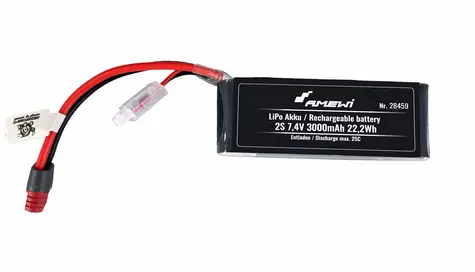 AMEWI Baterie LiPo 2S 7,4V 3000mAh / 25C T-konektor