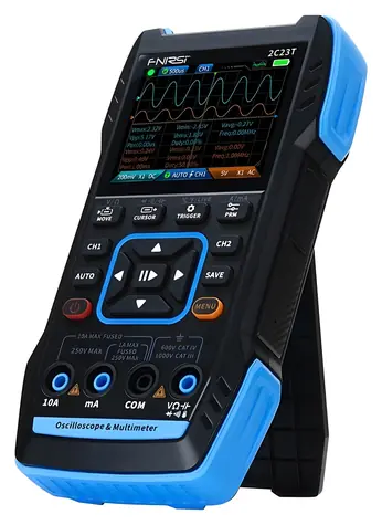 FNIRSI 2C23T / Osciloskop 3v1 / multimetr / generátor signálu / 2 kanály / 10 MHz