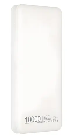 Extralink EPB-078W bílá / Powerbanka / 10 000 mAh / USB-C / 2x výstup 10W