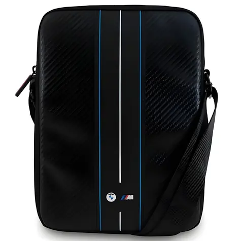 BMW Taška Carbon Blue Stripes 8" černá / Taška