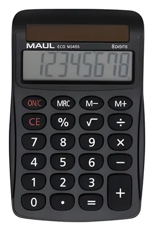 Maul ECO MJ 455 černá / Stolní kalkulačka / osmimístná / solární