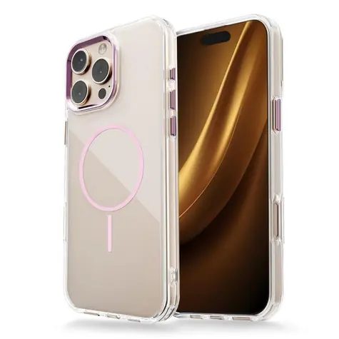 CPA Clear Thin Mag růžová / Kryt / Apple iPhone 17 Air 6,6" / MagSafe / PC+TPU