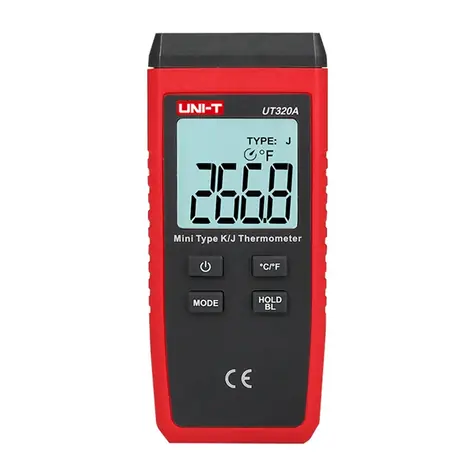 UNI-T UT320A / Kontaktní teploměr / sonda K/J / -50 až 1300 °C / Data Hold