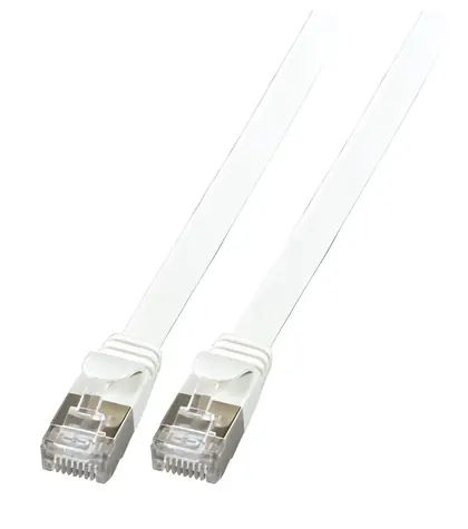 EFB Patch kabel plochý Cat6A U/FTP šedá / Patch kabel / 1,5 m / RJ-45 / PVC
