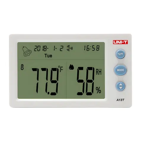 UNI-T A13T / Měřič teploty a vlhkosti / -10 až 50 °C / 20-95 % RH