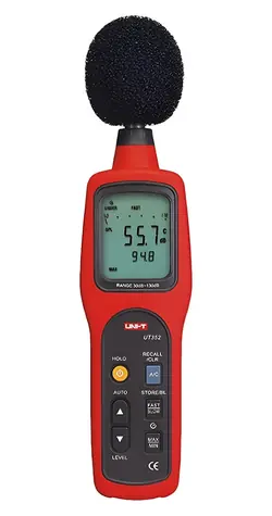 UNI-T UT35 / Měřič hluku / 30-130 dB / vážení A, C / paměť 63 záznamů