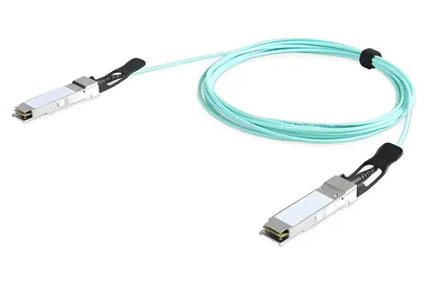 Digitus AOC kabel QSFP+ 40G 30m tyrkysová / Kabel / 40 Gigabit Ethernet / InfiniBand / multi-mode 850nm / plný duplex