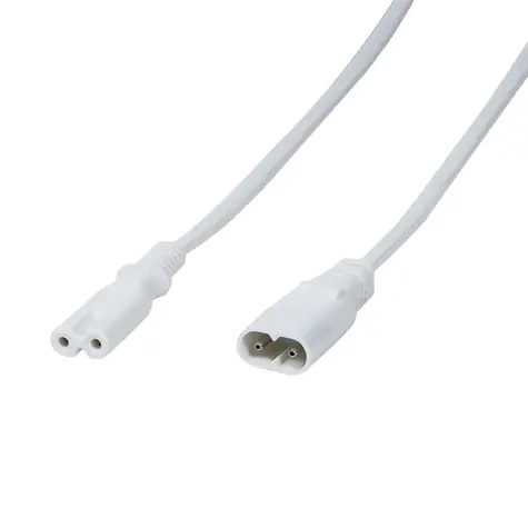 LogiLink Prodlužovací napájecí kabel C7-C8 bílá / Napájecí kabel / 2 m