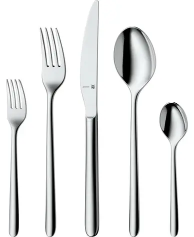 WMF Flame Plus / Sada příborů / 30 ks / pro 6 osob / nerezová ocel Cromargan protect