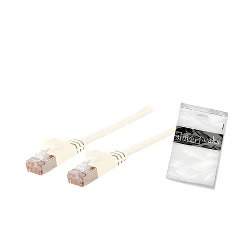 Shiverpeaks patch kabel Cat7 plochý bílá 5 m / Patch kabel / RJ-45 / U/FTP / 600 MHz