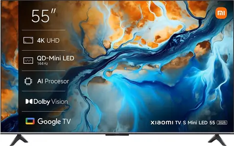 55" Xiaomi TV S mini LED Verdigris / Televizor / 4K UHD / 144Hz / HDMI 2.1 / Google TV / DVB-T2&C&S2