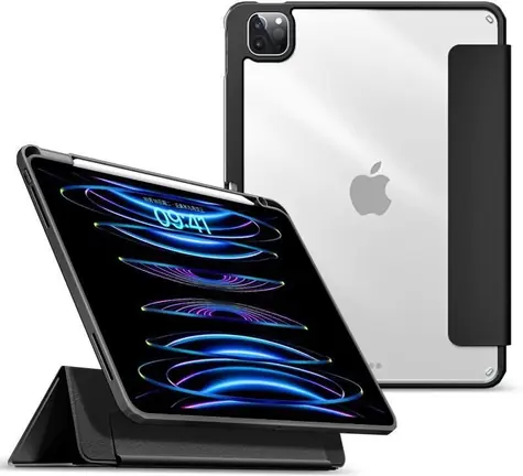 eSTUFF pouzdro iPad Pro 13" (2024/2025) černé / Pouzdro / Nepravá kůže, TPU / iPad Pro 13" (2024/2025)