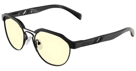 GUNNAR Campbell Onyx / Kancelářské a herní brýle / jantarová skla / BLF 65 / GUNNAR focus