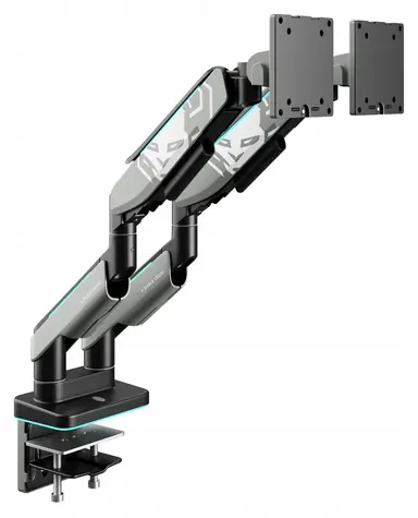 Diablo X-Arm Dual šedo-černá / Rameno na 2 monitory / Do 49" / RGB