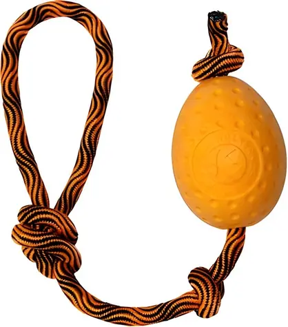 KIWI WALKER Vajíčko Maxi oranžová / Hračka pro psy / plovací a házecí / TPR pěna / 8,5 cm