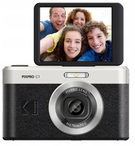 Kodak PixPro C1 černá / Fotoaparát / 13 MPx / 4x zoom / 2,8" výklopný LCD / Full HD video