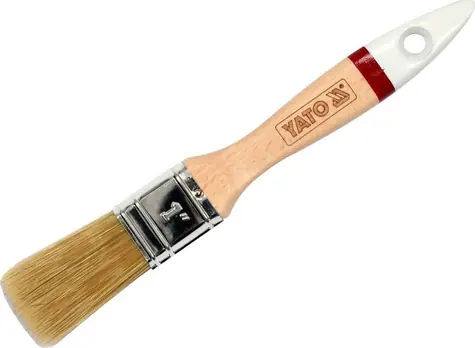 YATO Štětec anglický plochý 76 mm / Štětec / štětiny 50/50 přírodní-syntetické / dřevěná rukojeť