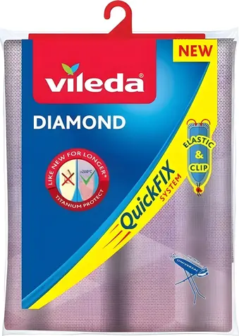 Vileda Dimond / Potah pro žehlicí prkno / 120 x 38 cm / žáruvzdorný do 200 °C