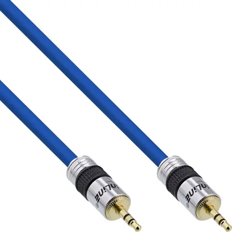 InLine audio kabel Jack 3,5mm - Jack 3,5mm modrá / Kabel / 20 m