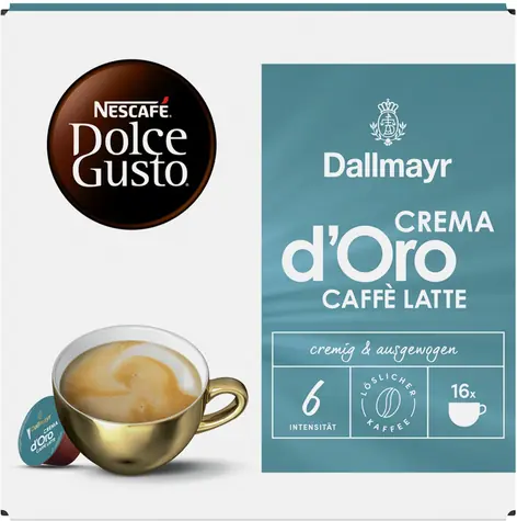 Dallmayr Crema d'Oro Latte pro Dolce Gusto 16 ks / Kapslová káva
